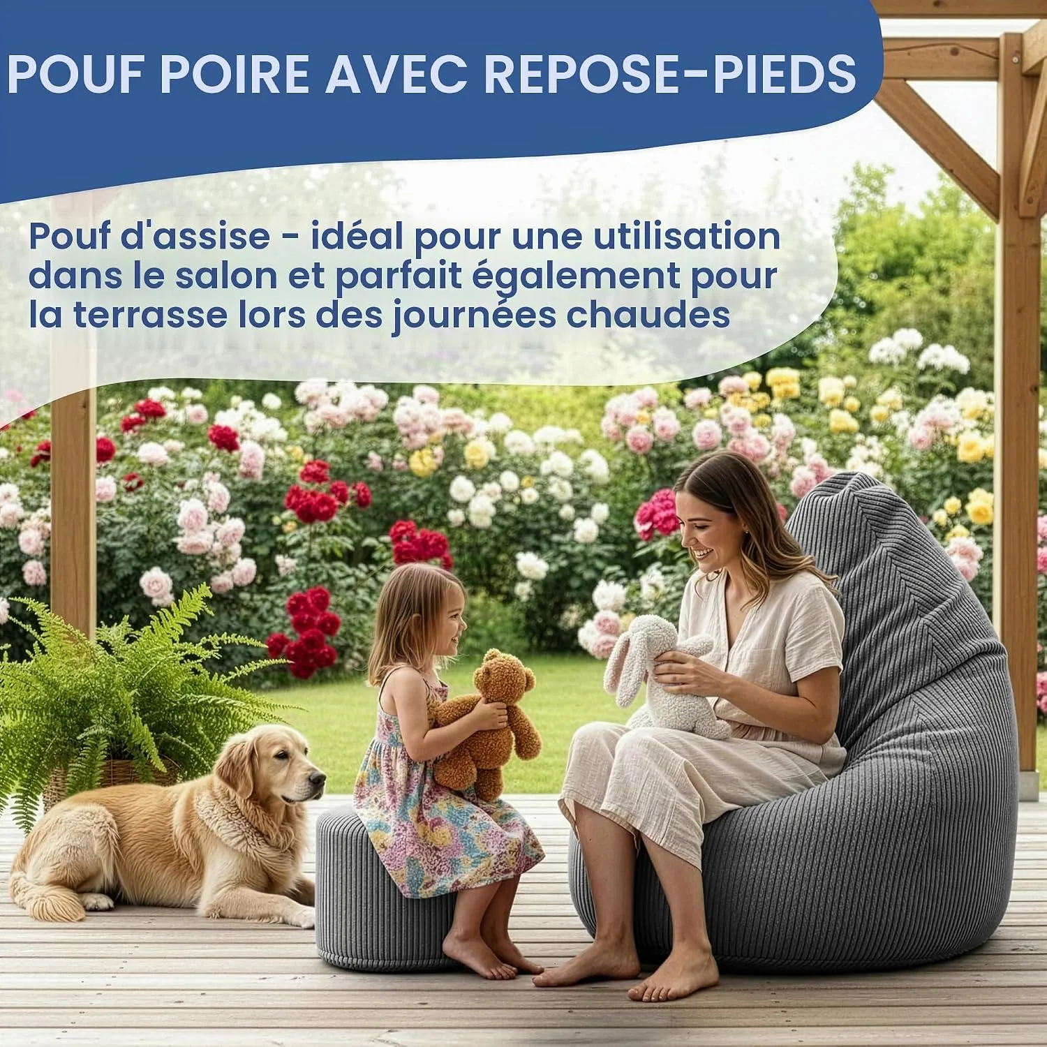 DreamRoots Pouf Poire