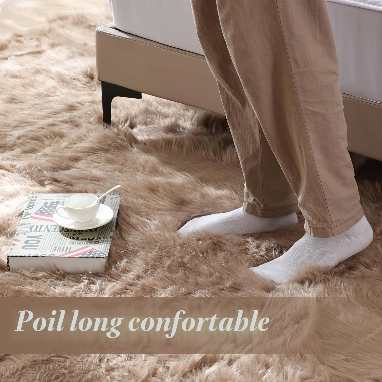 Orinova Tapis Fausse Fourrure