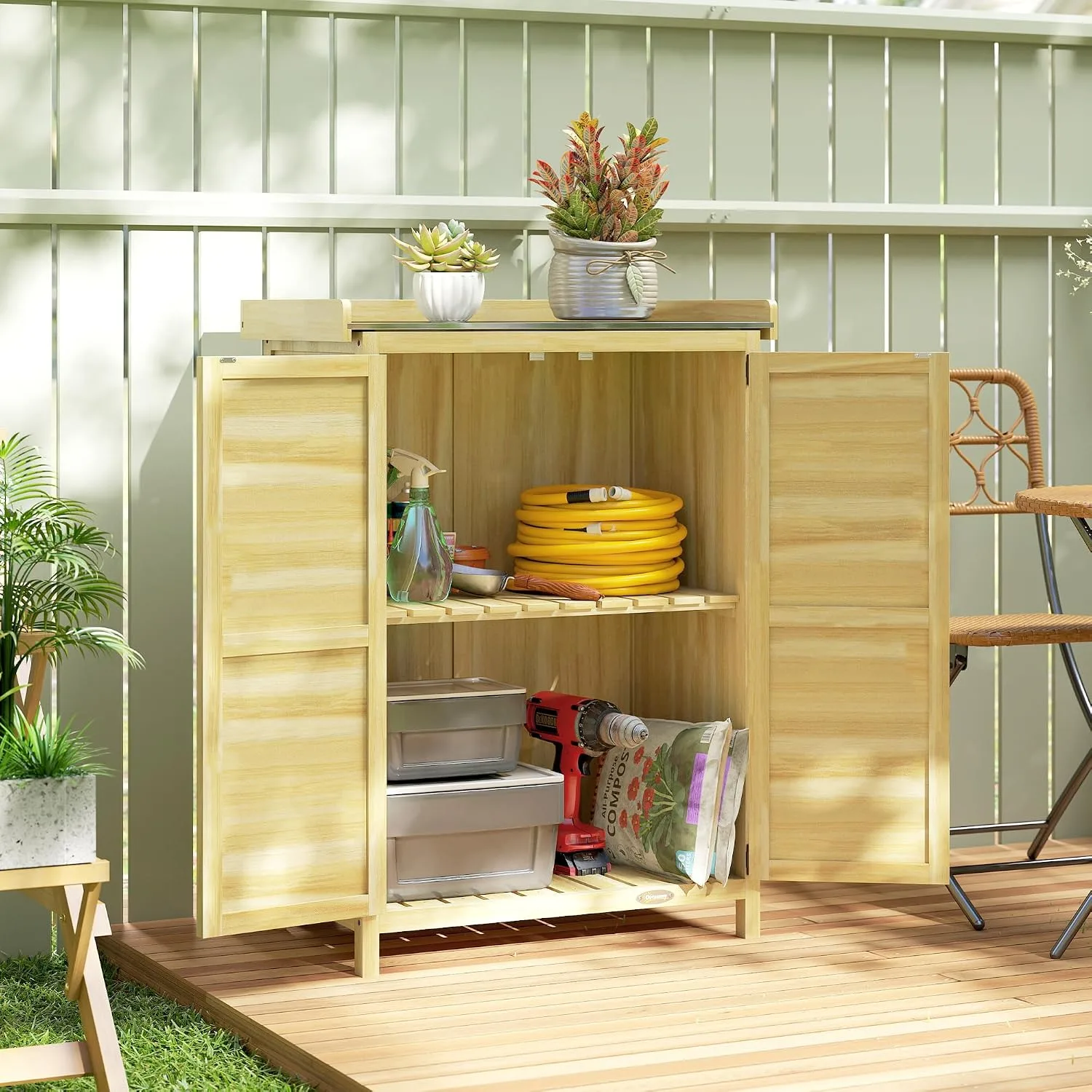 Outsunny Armoire de Jardin