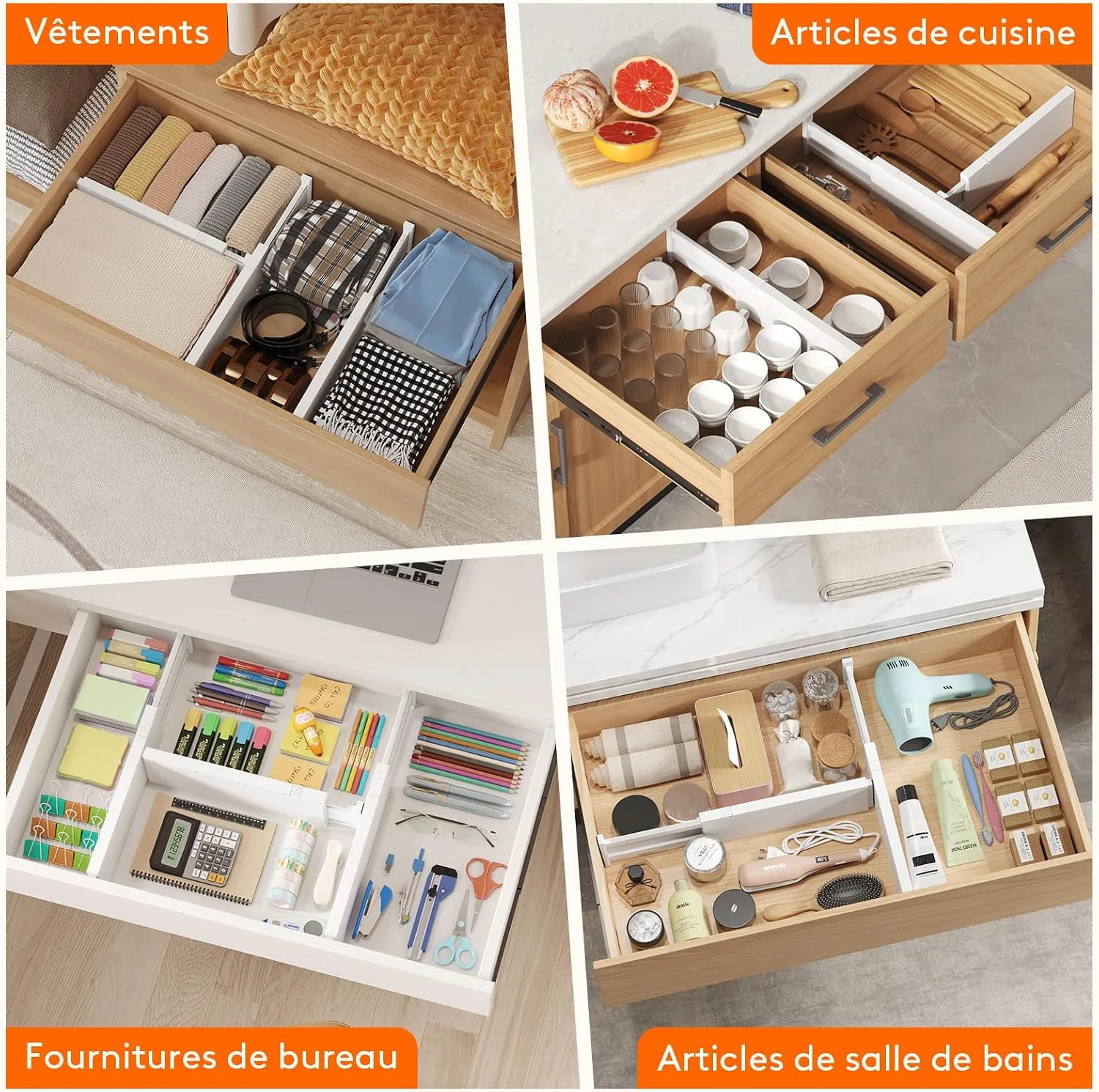 Lifewit Séparateurs de Tiroir